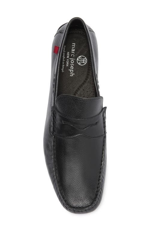 Marc Joseph New York Nebraska Driving Loafer In Black Grainy
