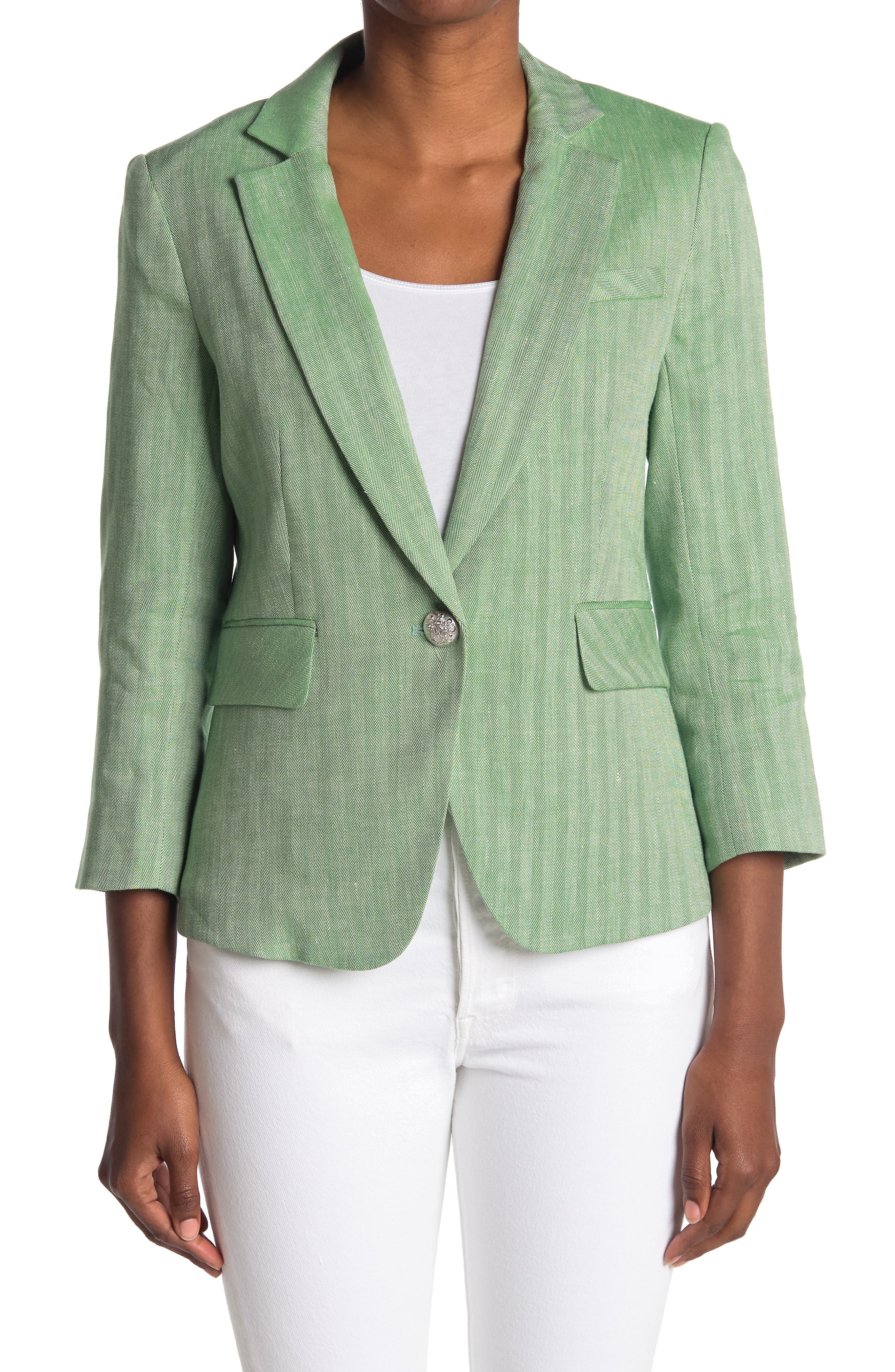 veronica beard green blazer