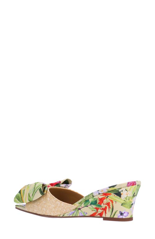 Shop J. Reneé Milena Wedge Sandal In Natural/green/red