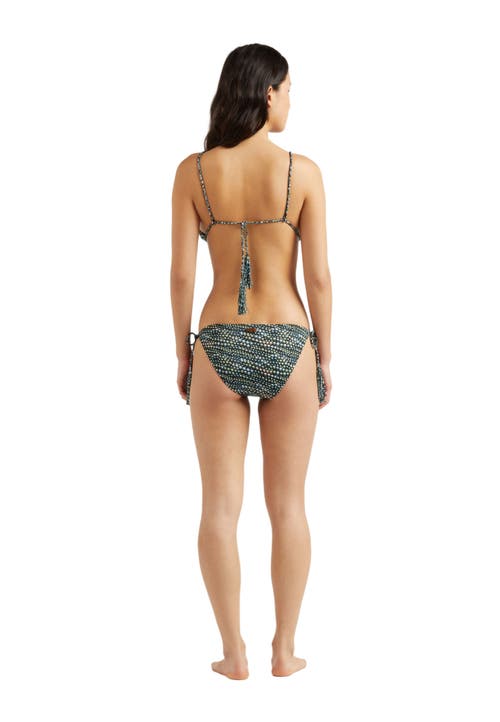 Vilebrequin Pearl Jersey Rope Tresses Mini Brief Bikini Bottom In Noir