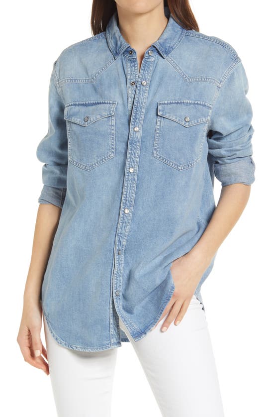 MADEWELL MADEWELL DENIM SNAP WESTERN SHIRT