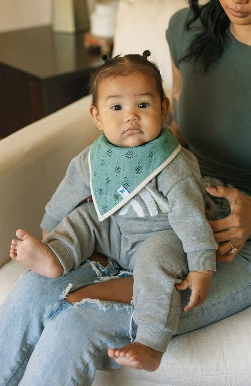 Little Unicorn 4-pack Fleece & Cotton Muslin Bandana Bib In Wallflower
