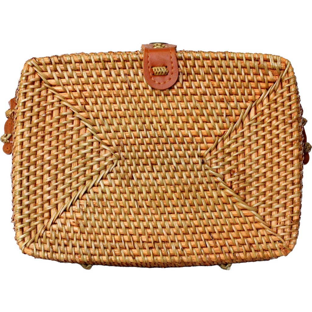 Jelavu Women's Neutrals Rae Rattan Crossbody Bag In Tan