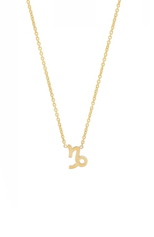 BYCHARI Zodiac Pendant Necklace in 14K Yellow Gold at Nordstrom