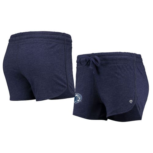 Women's Colosseum Heathered Navy Penn State Nittany Lions Simone Lounge Shorts in Heather Navy