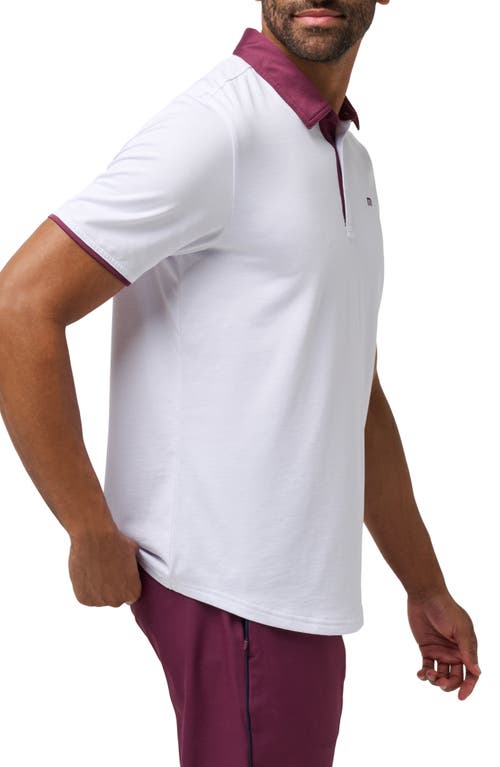 Shop Travismathew Home Game Cotton Blend Polo In White