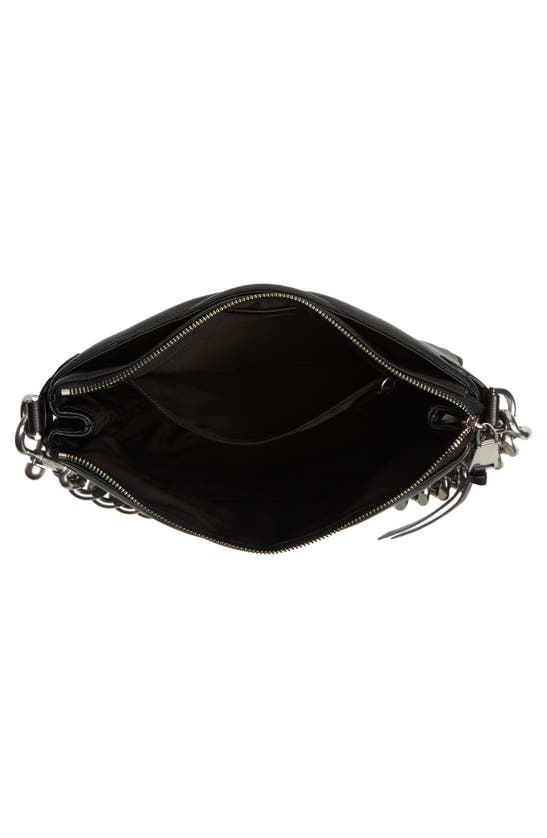 Rebecca Minkoff Edie Maxi Leather Crossbody Bag In Black