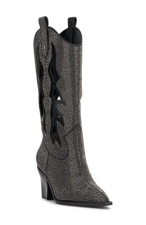 Jessica Simpson Ginika Pointed Toe Western Boot Black at Nordstrom,