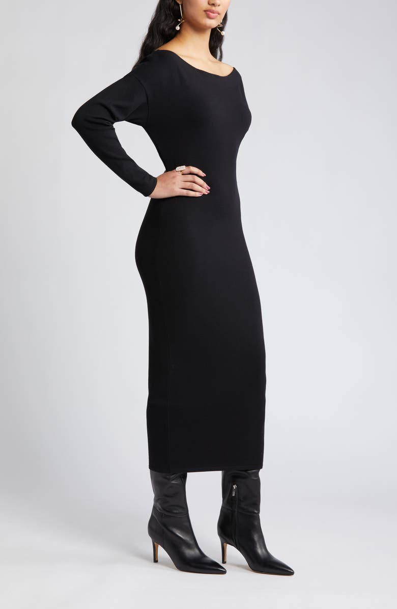 Open Edit Off the Shoulder Long Sleeve Maxi Dress Nordstrom