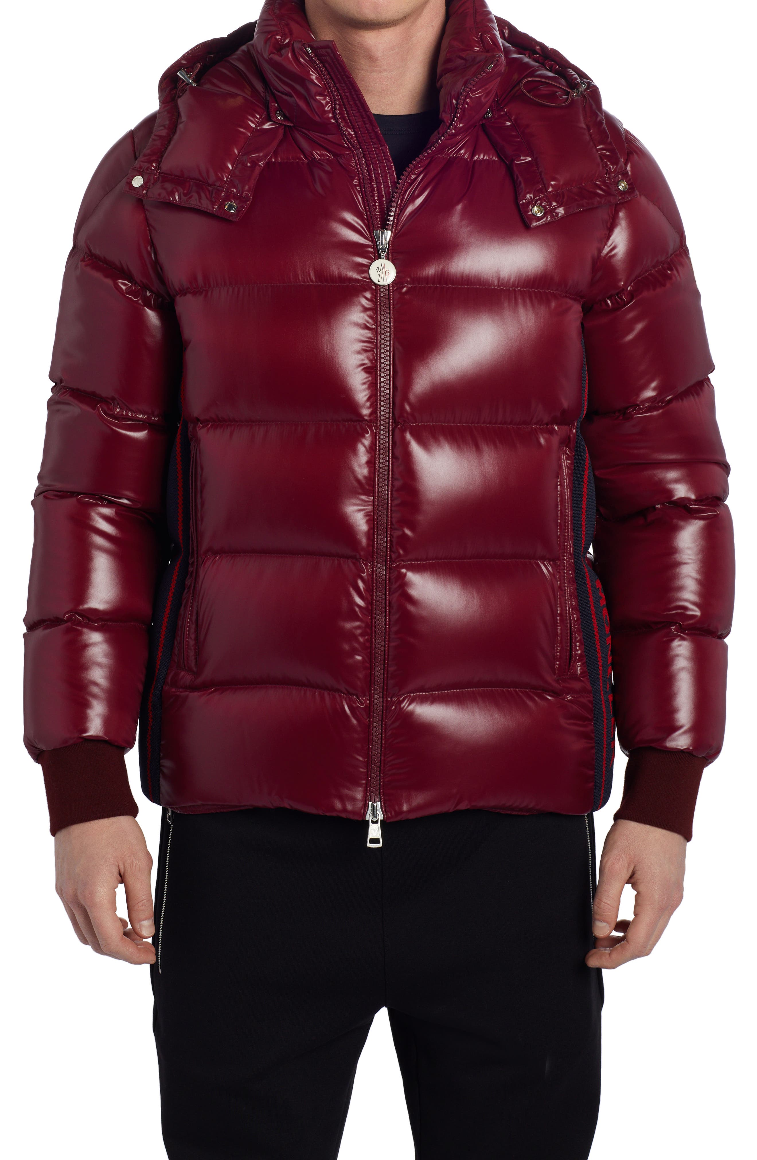Moncler Synthetic Lunetiere Down Jacket in Red for Men Mens Clothing Jackets Casual jackets 
