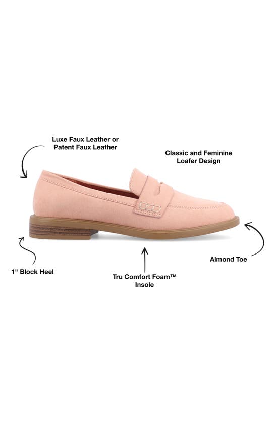 Journee Collection Raichel Penny Loafer In Peach
