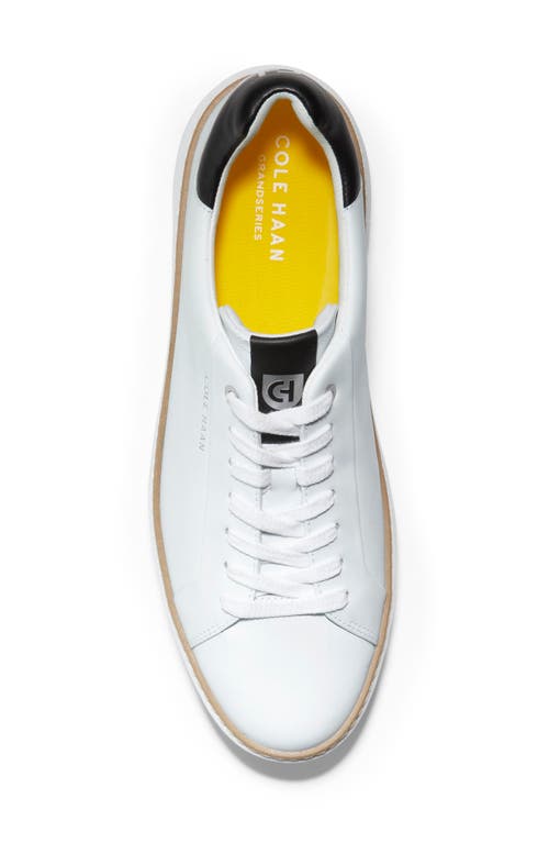 Shop Cole Haan Grandpro Topspin Sneaker In Black/ivory/cyber Yellow