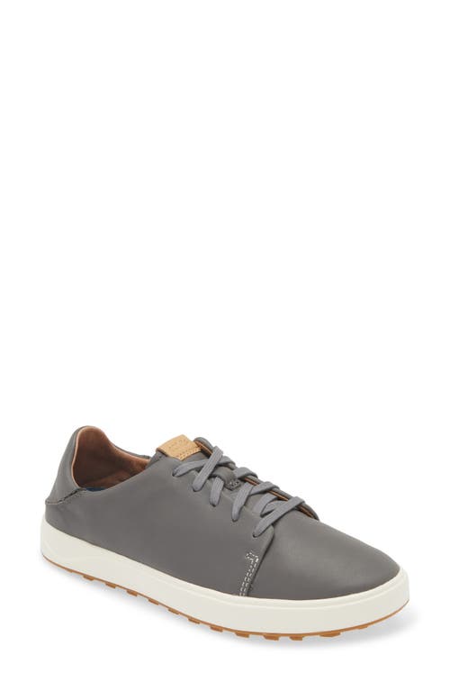 Olukai Wailea Waterproof Spikeless Golf Shoe In Gray