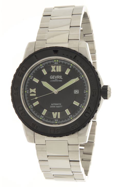 Men's Seacloud Swiss Automatic Bracelet Watch, 45mm