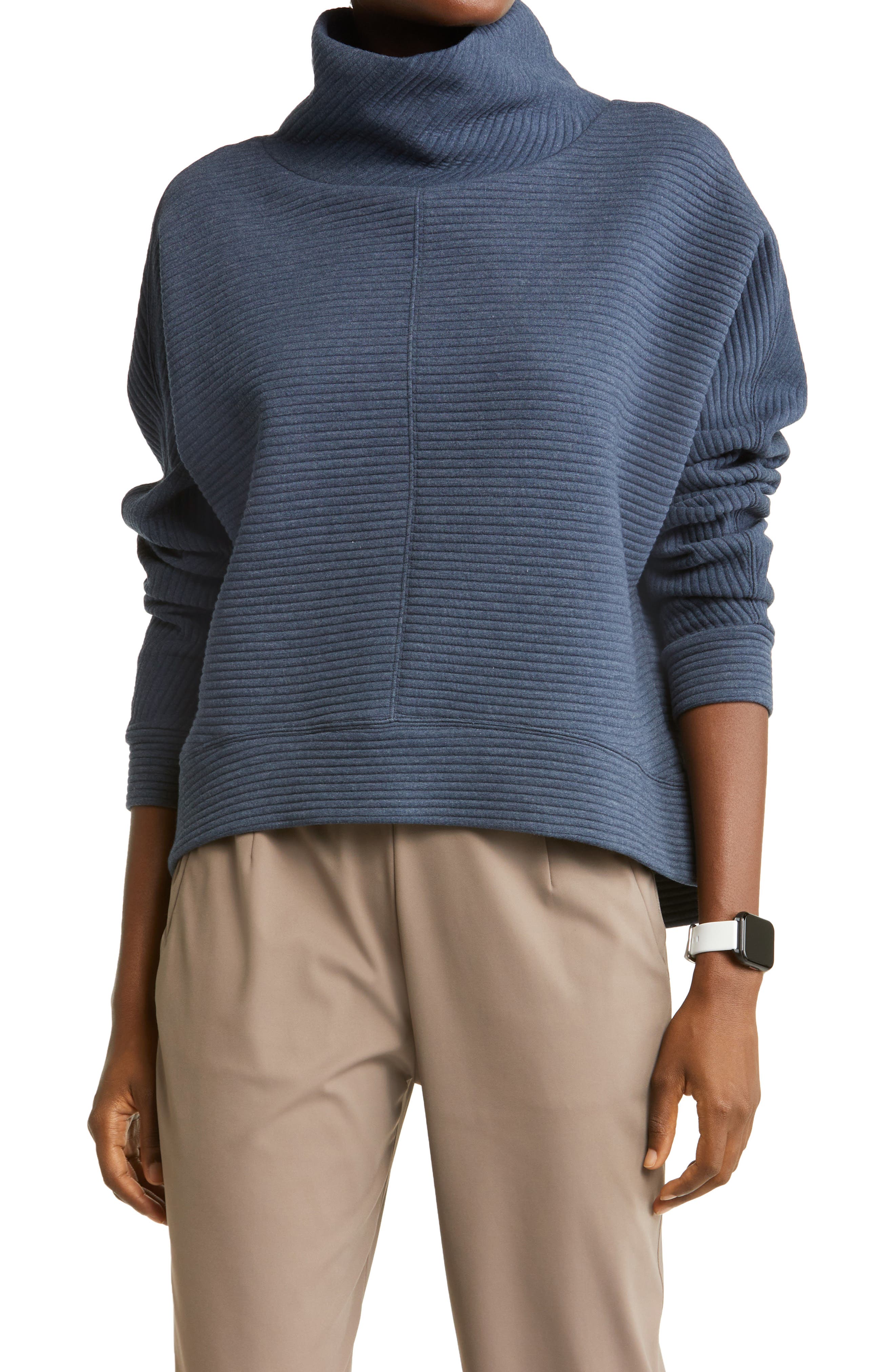 Zella Carey Ridge Funnel Neck Pullover 