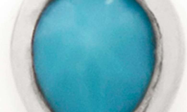 Monica Vinader Double Teardrop Recycled Sterling-silver And Turquoise Stud Earrings In Sterling Silver