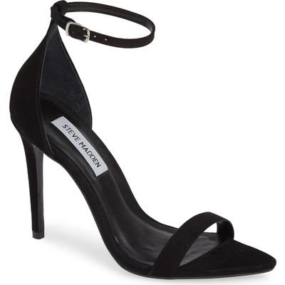 Steve Madden Sane Ankle Strap Sandal, Black