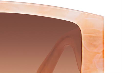 Shop Quay Hot Gossip 44mm Gradient Cat Eye Sunglasses In Apricot Tortoise/orange