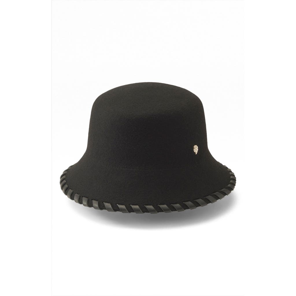 Helen Kaminski Oden Merino Wool Bucket Hat In Black
