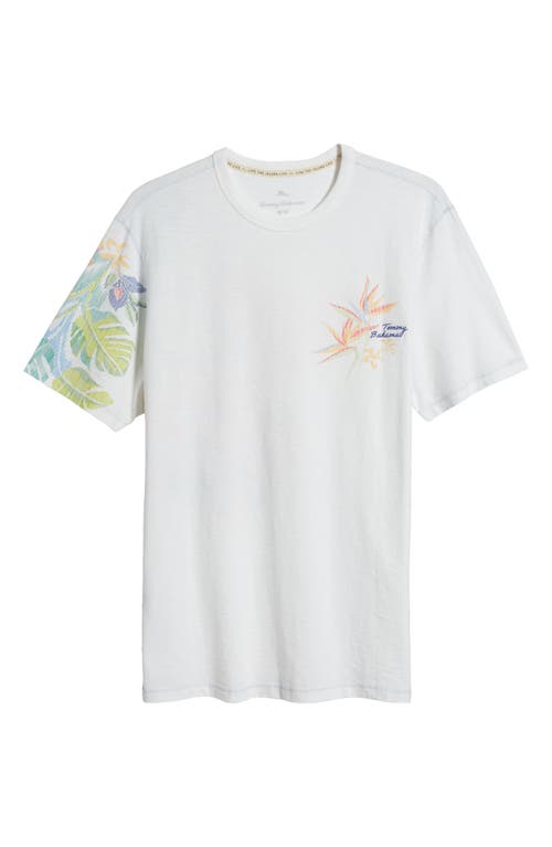 Tommy Bahama Blurred Vines Crewneck T-shirt In White