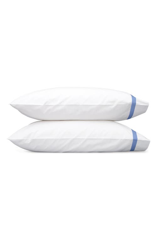 Matouk Lowell 600 Thread Count Set of 2 Pillowcases in Azure at Nordstrom