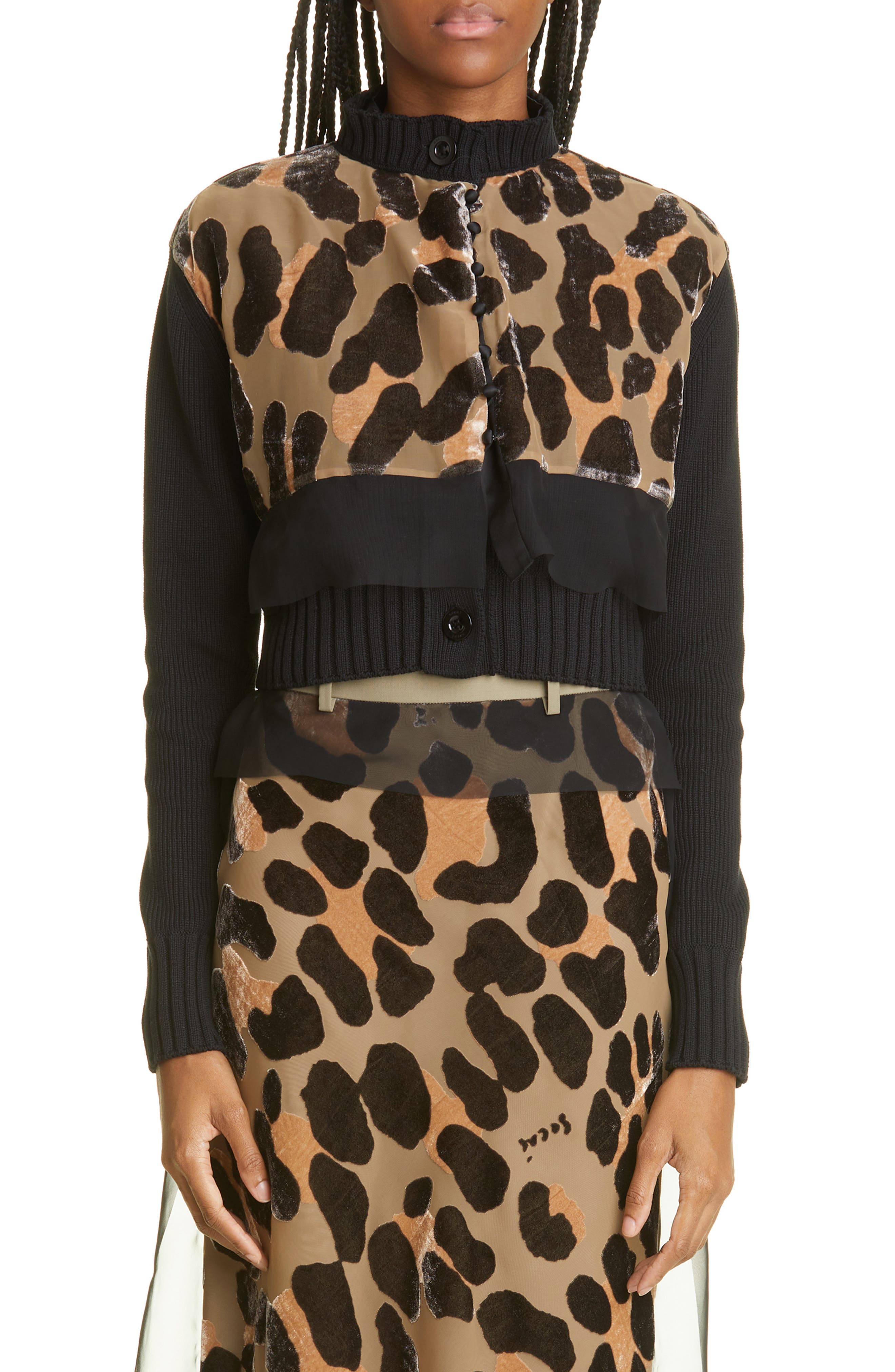 iets frans leopard cardigan