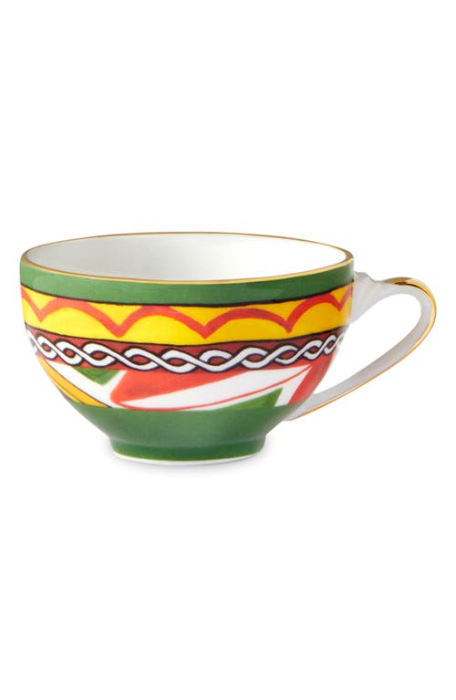 Shop Dolce & Gabbana Dolce&gabbana Carretto Lemon Espresso Cup & Saucer Set In Yellow