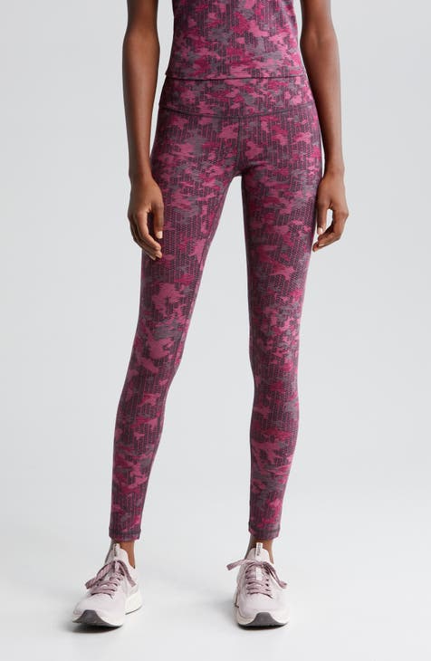 Zella, Pants & Jumpsuits, Zella Live In High Waisted Leggings Tights  Black Metallic Pink Marble Size Small