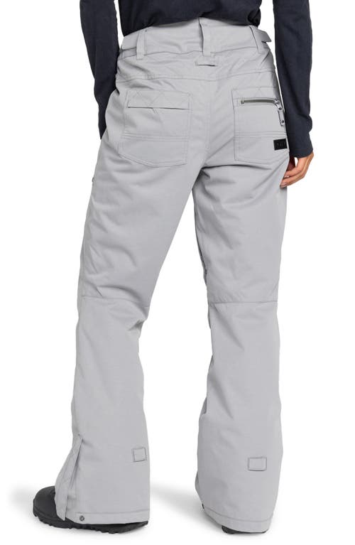 Roxy Nadia Insulated Waterproof Snow Pants In Heather Grey