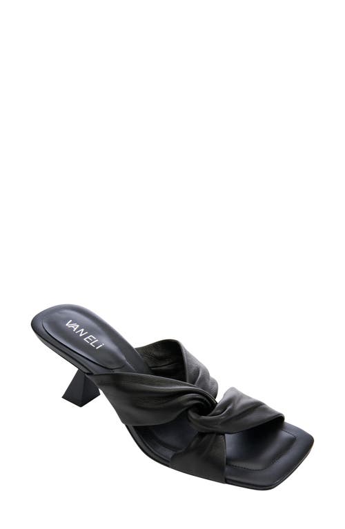 Taber Square Toe Sandal in Black
