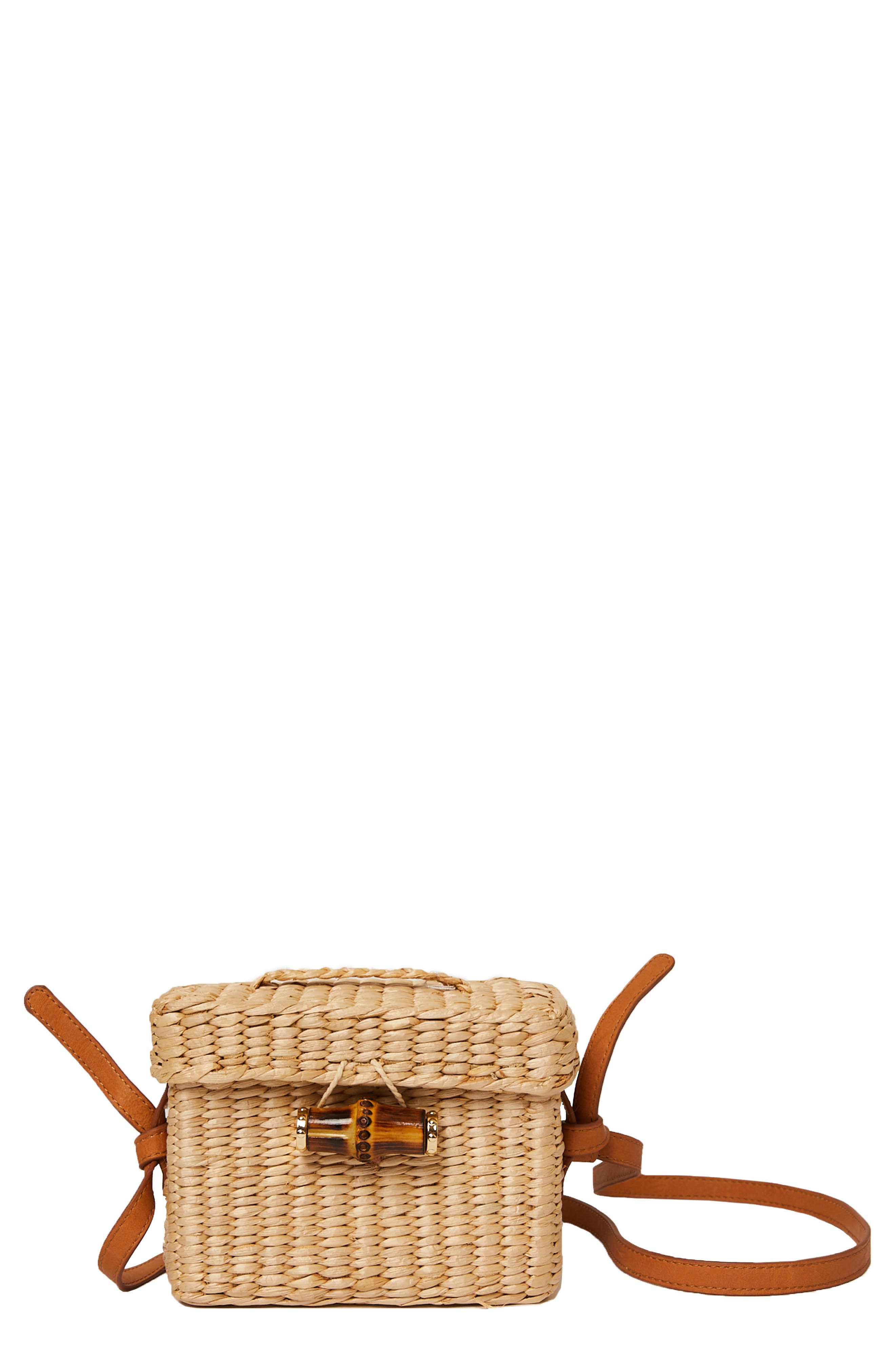 wicker belt bag