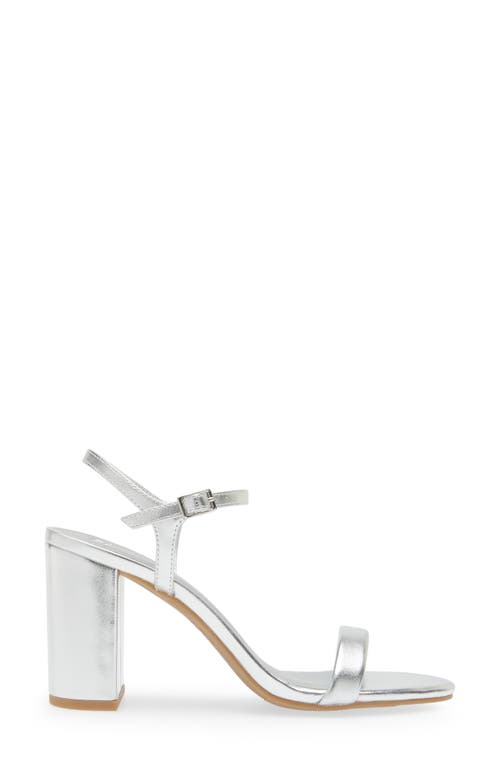 Bp. Lexy Sandal In Silver Metallic
