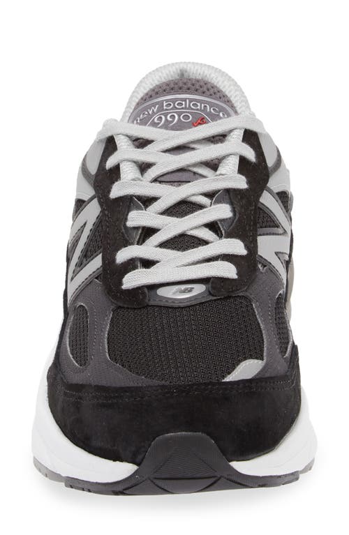 Shop New Balance 990v6 Core Running Shoe In Black/black