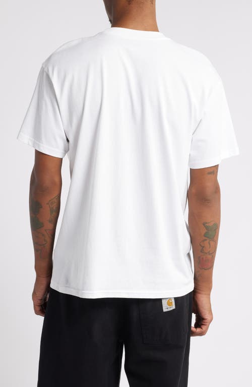 Shop Carhartt Work In Progress Amour Pocket Jersey Graphic T-shirt In White/black