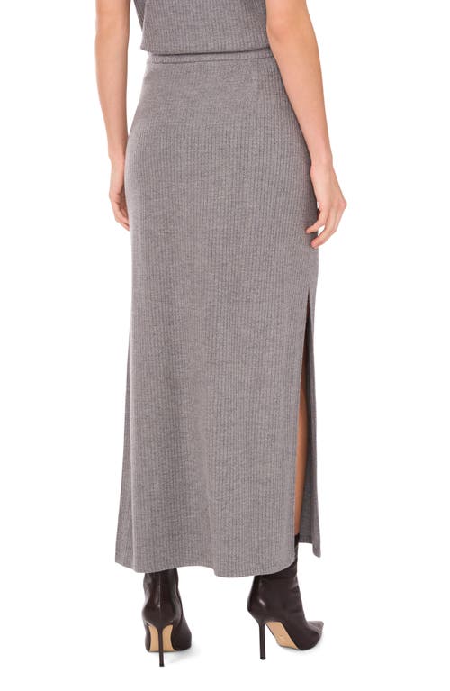 Shop Halogenr Halogen(r) Rib Sweater Skirt In Silver Smoke Grey