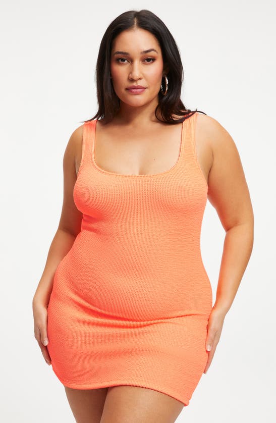 Shop Good American Always Fit Minidress In Orange Cream001