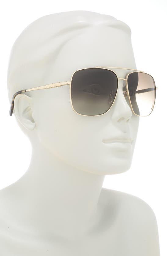 Shop Just Cavalli 61mm Aviator Sunglasses In Gold Gold Brown