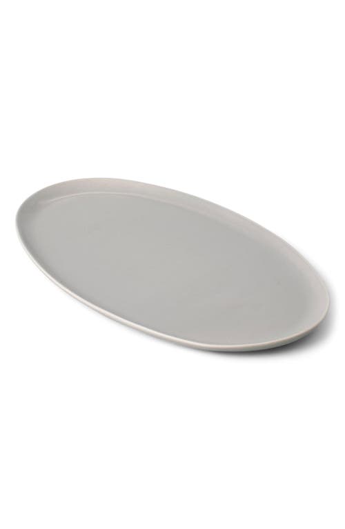 Fable The Oval Serving Platter In Dove Grey