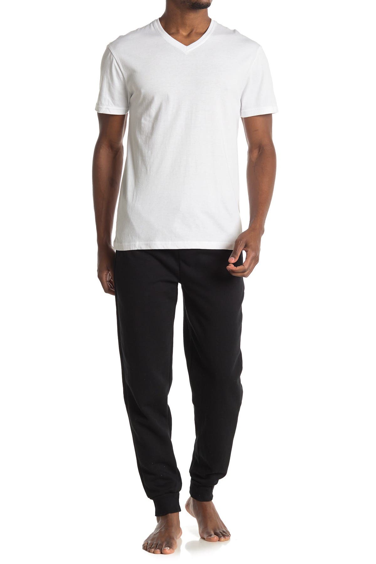 black pocket joggers