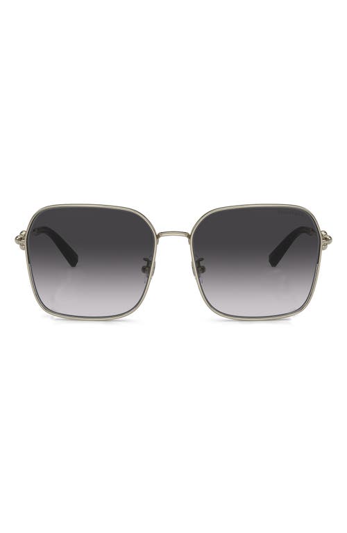 Tiffany & Co . 60mm Gradient Square Sunglasses In Grey Flash
