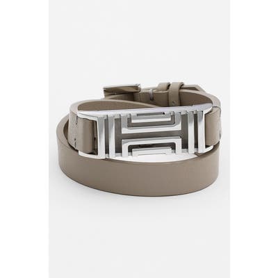 Tory Burch For Fitbit Leather Wrap Bracelet