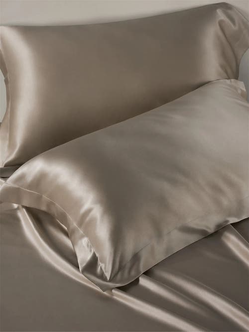 Lilysilk Pure Mulberry Silk Oxford Envelope Luxury Pillowcase In Grey