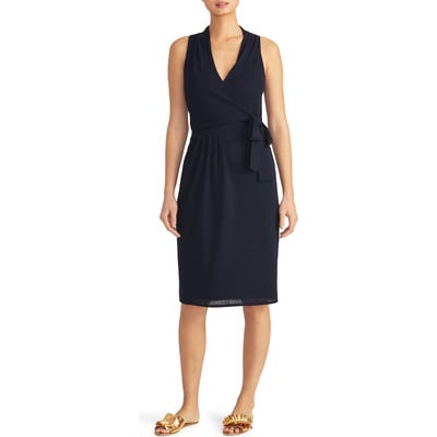 Rachel Roy Collection Wrap Front Sheath Dress, Blue