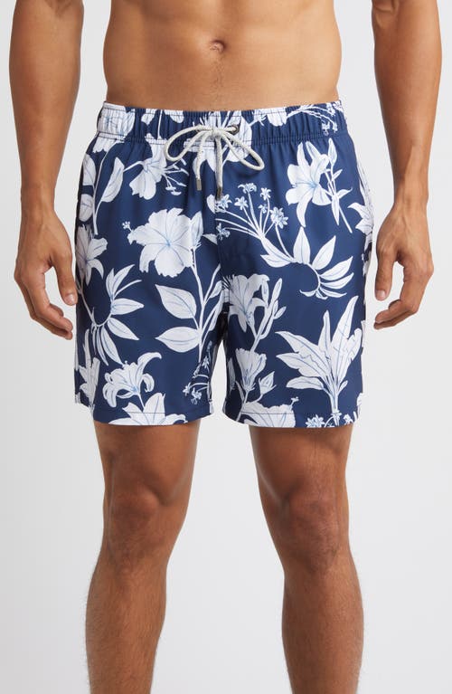 Vintage Summer Stretch Swim Trunks Navy at Nordstrom,