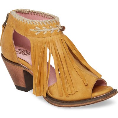 Lane Boots Archer Fringe Sandal, Yellow