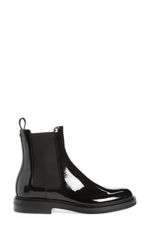 Shop Dolce & Gabbana Dolce&gabbana Vernice Patent Leather Chelsea Boot In 80999 Nero