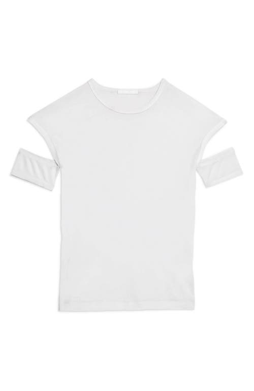 HELMUT LANG HELMUT LANG SLASH SHRUNKEN T-SHIRT 