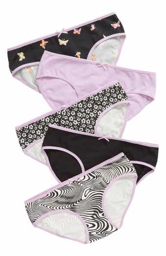 BP Nordstrom Hipster Brief Panties Kids Underwear Brown Girl's Large L