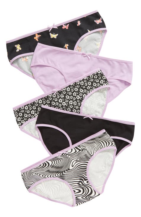 Girls 2 Pack Leopard Print Bras - Pink