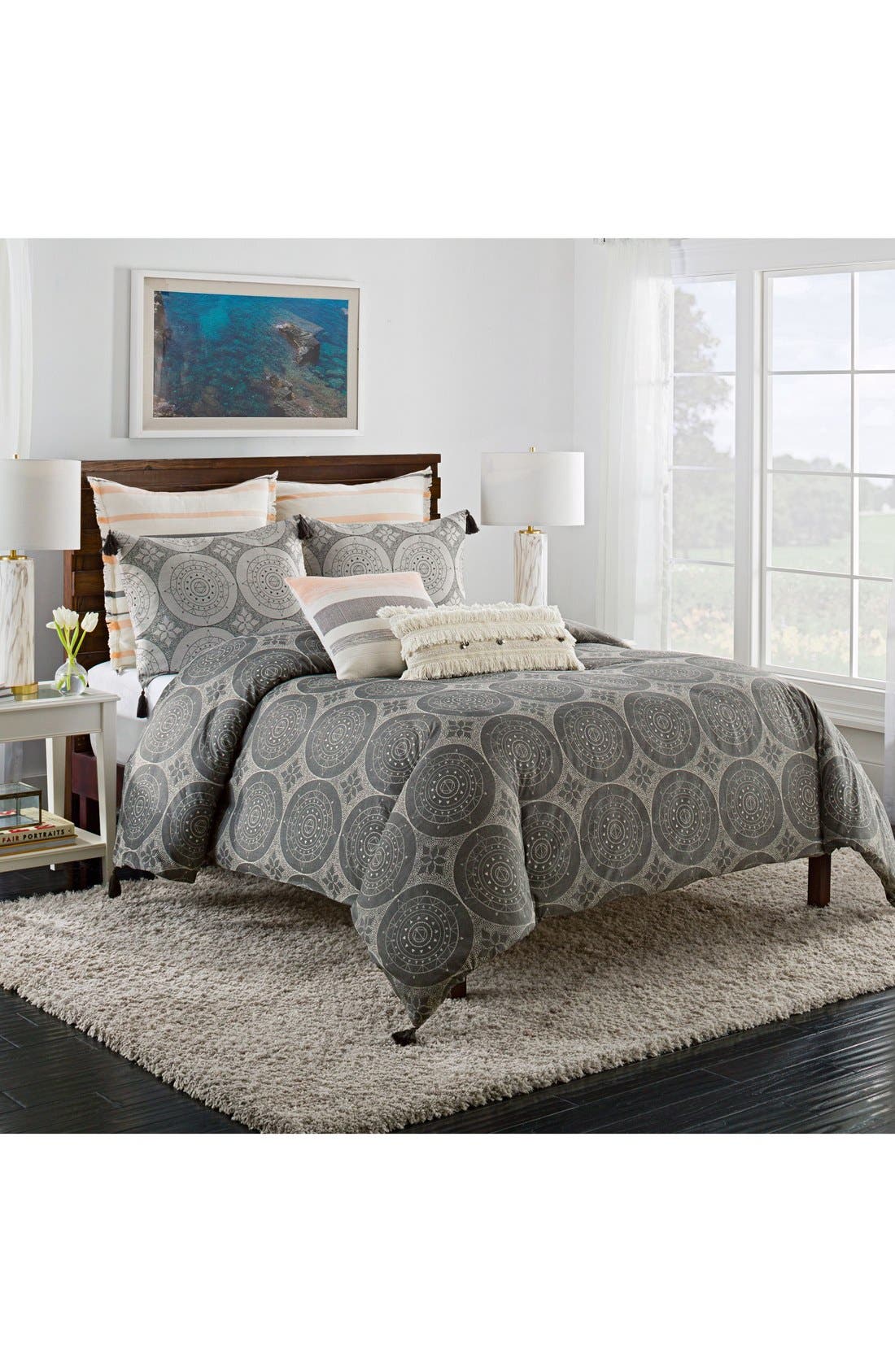 Cupcakes And Cashmere Dotted Medallion Duvet Cover Nordstrom